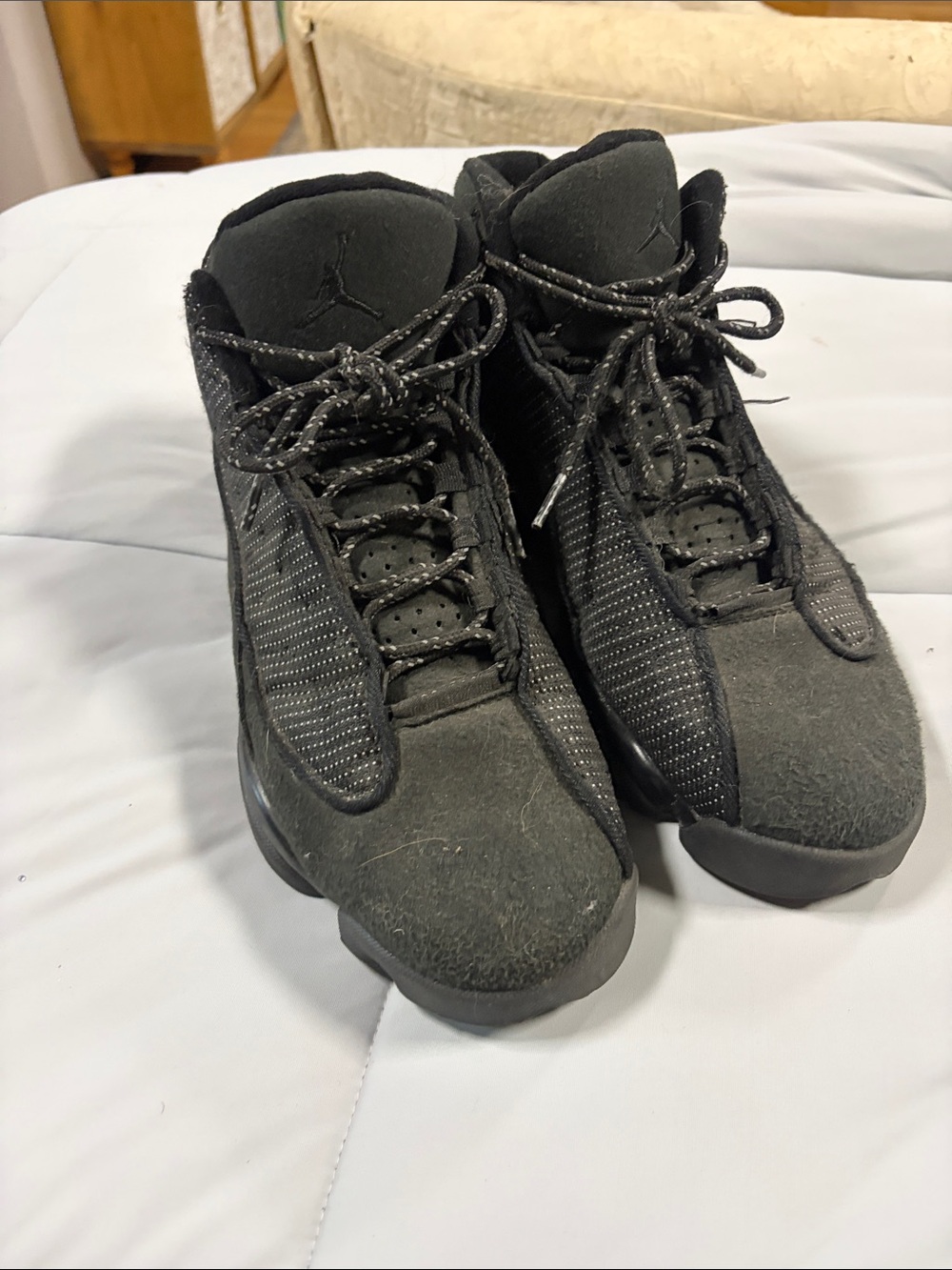 Nike air retro Jordan 14 Men's All-Black High-Top Athletic Sneakers